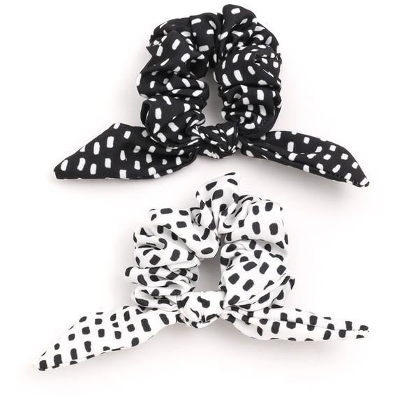 Dot Bunny Tie Scrunchie