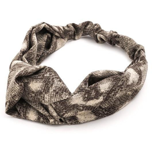 Snake Print Knot Soft Head Band