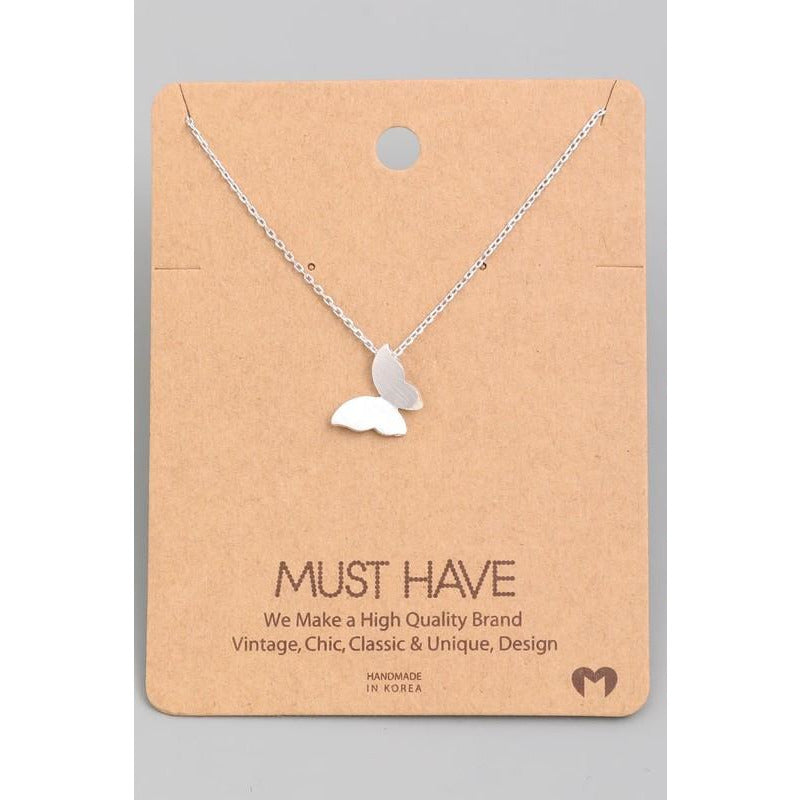 Solid Butterfly Must Have Necklace