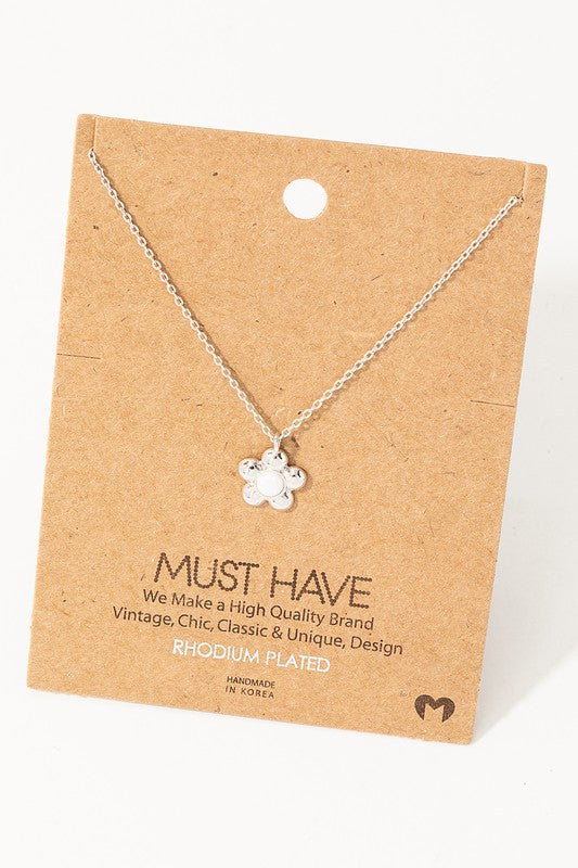 Mini Flower Opal Center Must Have Necklace