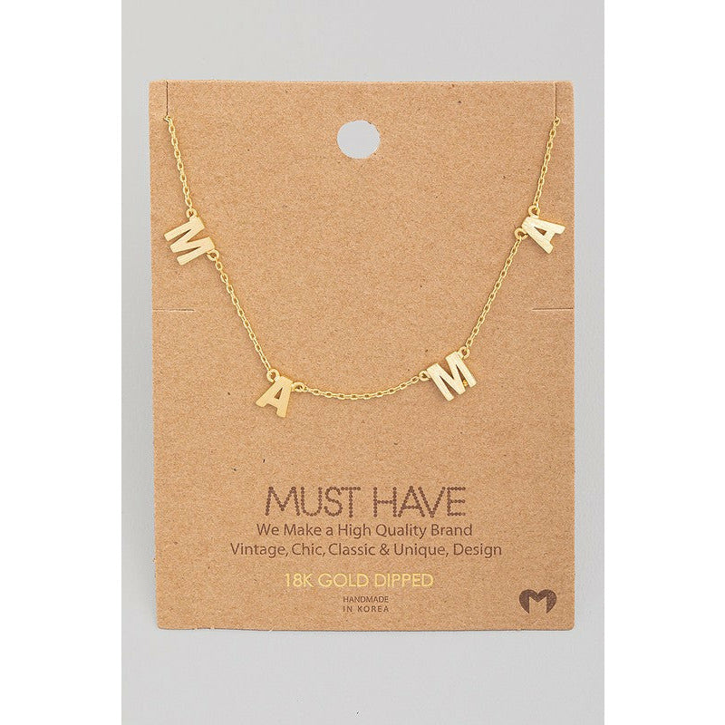 MAMA Charm Must Have Necklace