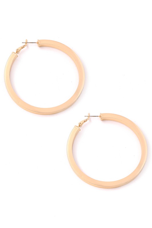 Large Thick Hoop Earring