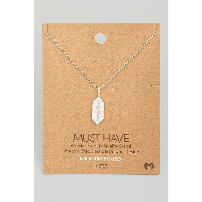 Dainty Hexagon Crystal Must Have Necklace