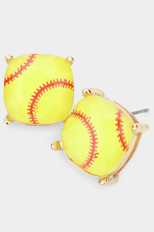 Sport Cushion Cut Stud Earring