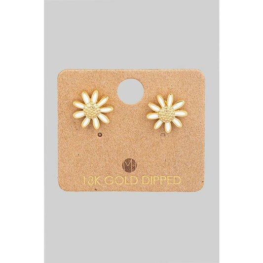 Flower Enamel Must Have Stud Earring