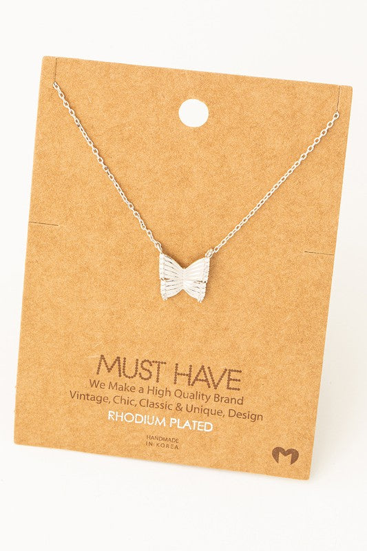 Sparkle Wing Tip Butterfly Must Have Necklace