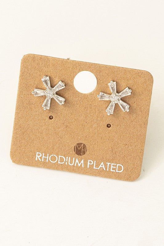 Crystal Flower Must Have Stud Earring