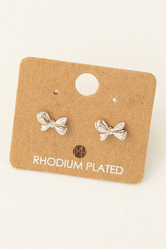 Tiny Bow Must Have Stud Earring
