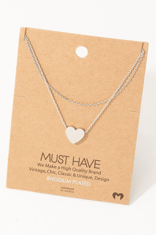Layered Heart Must Have Necklace
