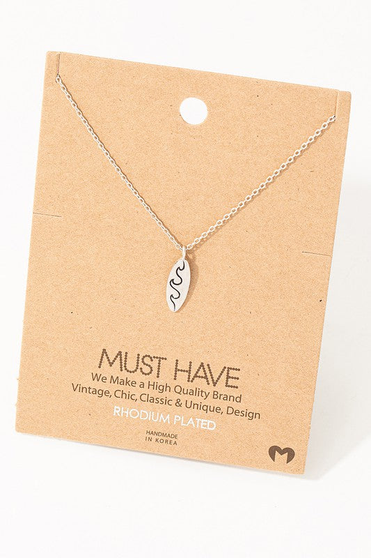 Surfboard Waves Must Have Necklace