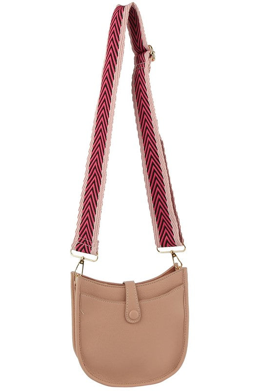 Guitar Strap Fashion Crossbody Bag Brown