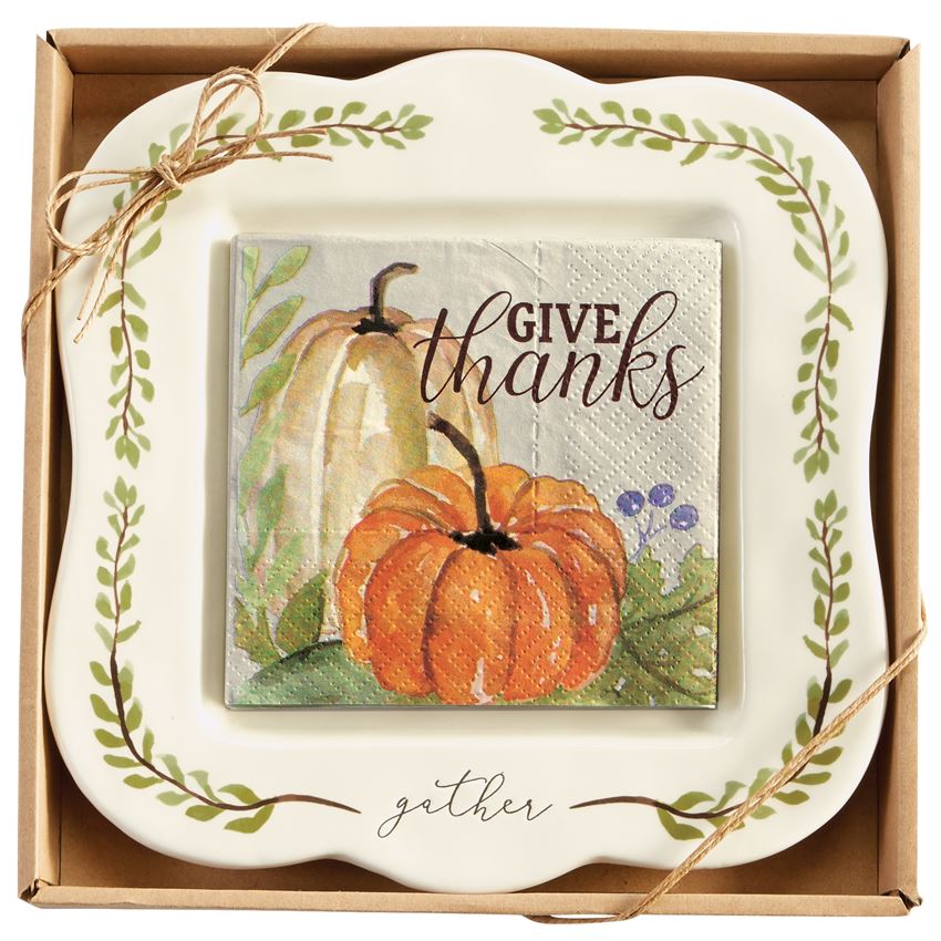 Gather Pumpkin Cheese Set