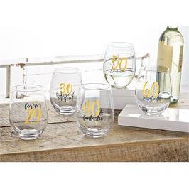 Birthday Wine Glasses