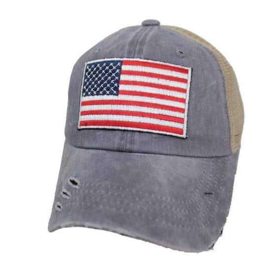 American Flag Patch Hat