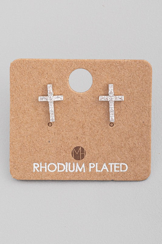 Sparkle Cross Must Have Stud Earring