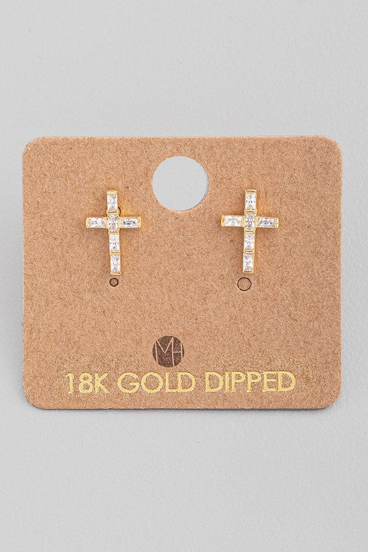 Sparkle Cross Must Have Stud Earring