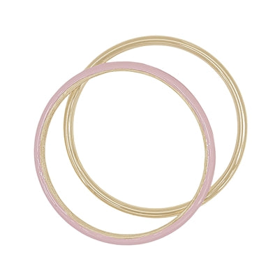 Gold & Color Coated Bangle Bracelet Set