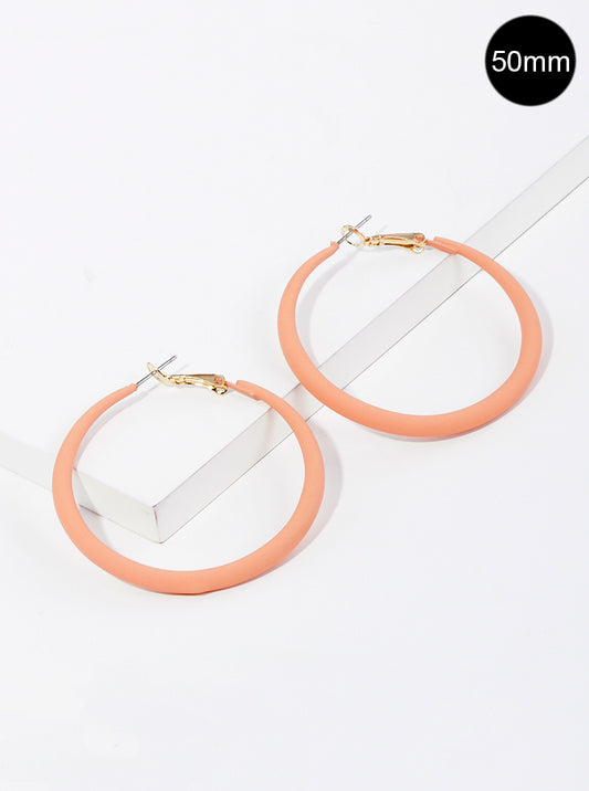 Color Coated Hoop Earring