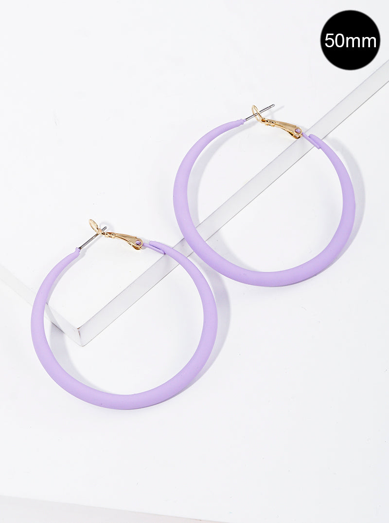 Color Coated Hoop Earring
