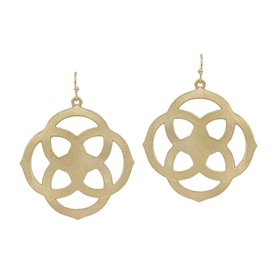 Metal Filigree Charm Earring