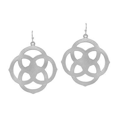 Metal Filigree Charm Earring