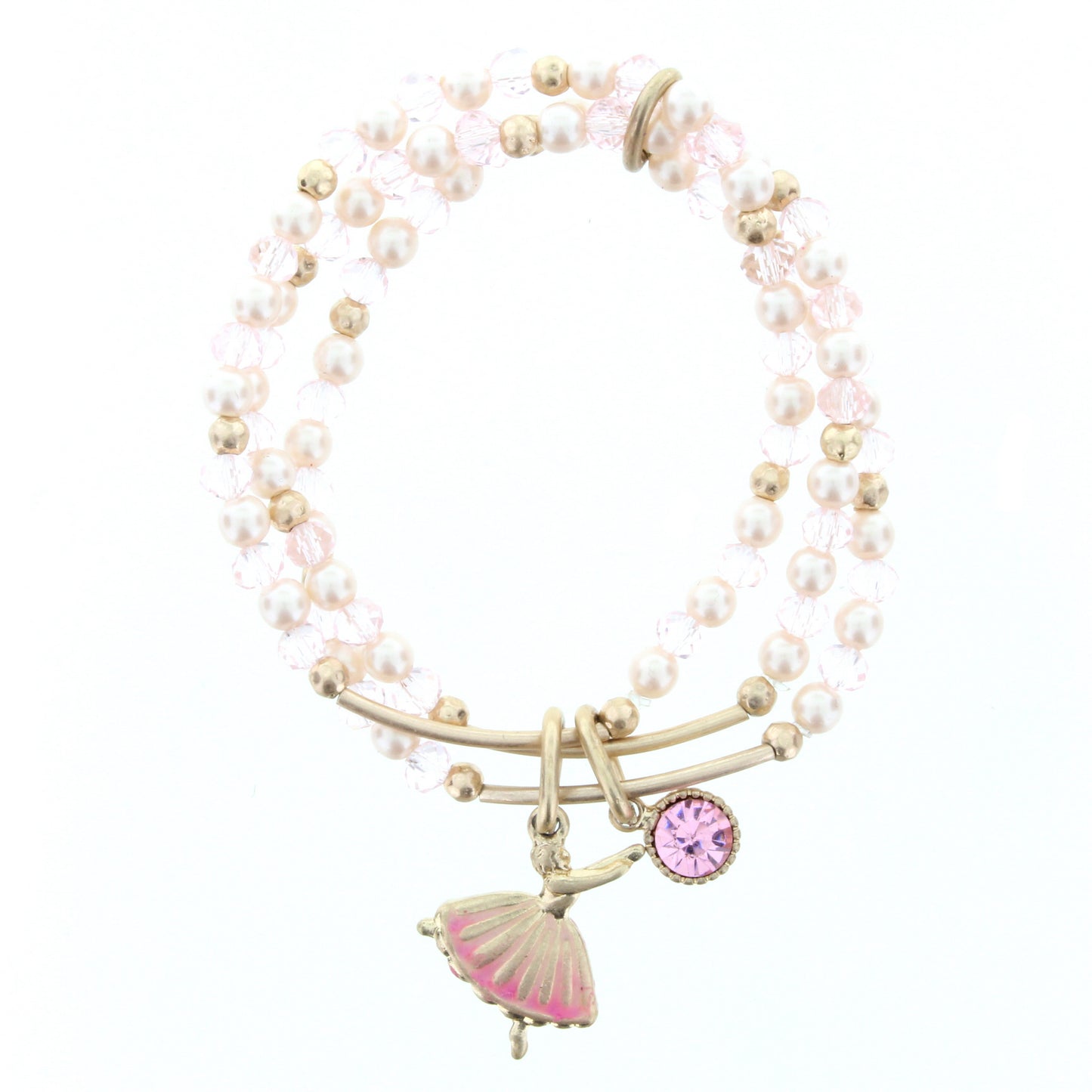 Girls Beaded Stretch Bracelet