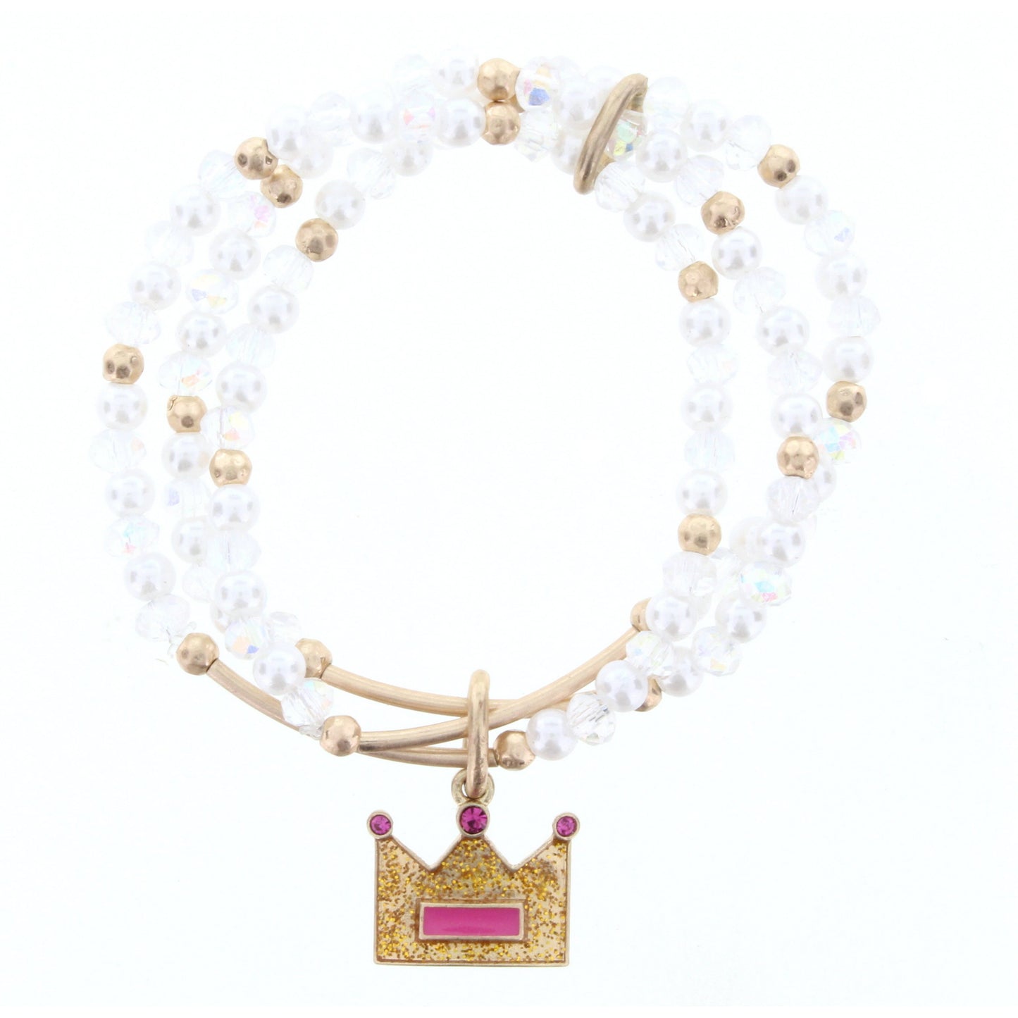 Girls Beaded Stretch Bracelet