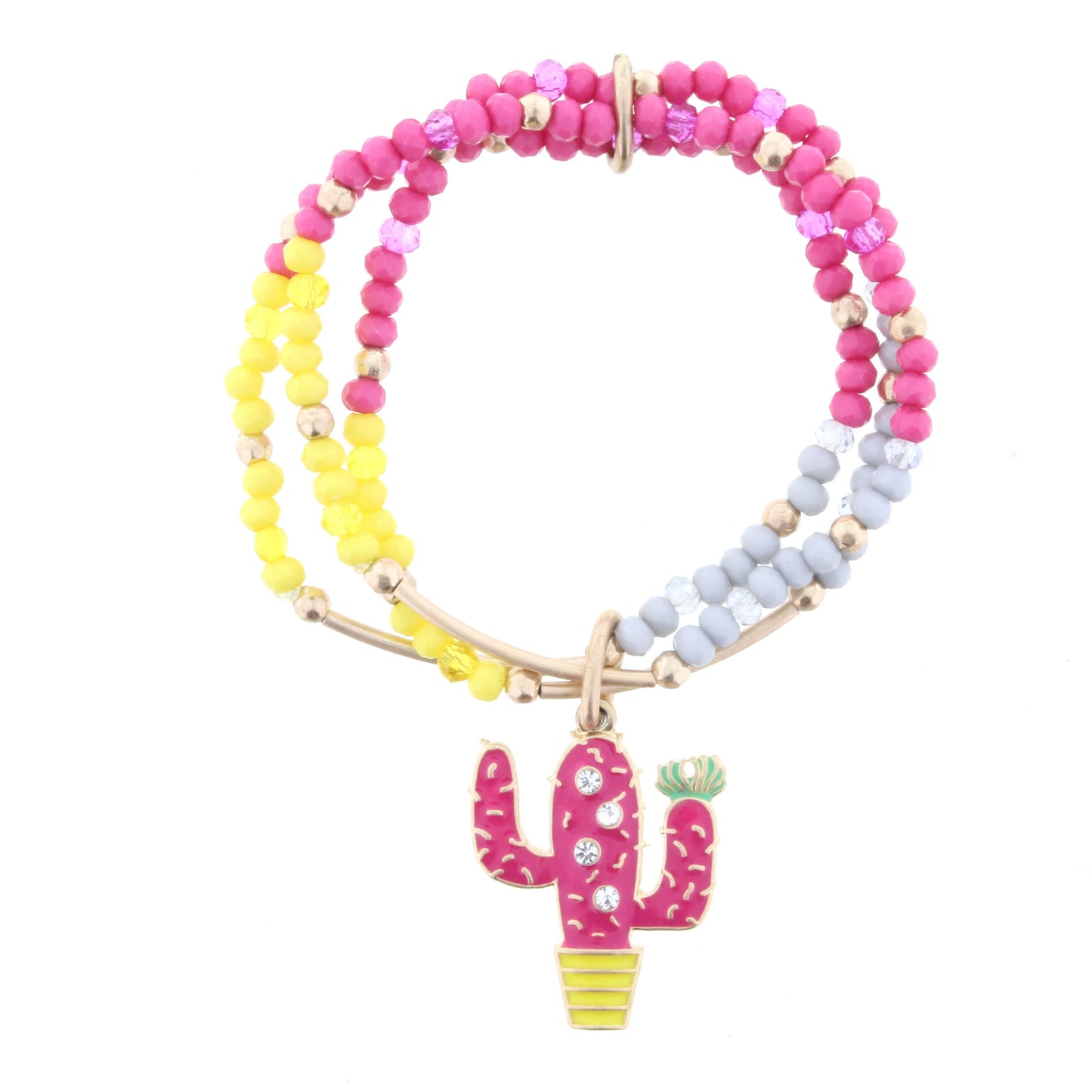 Girls Beaded Stretch Bracelet