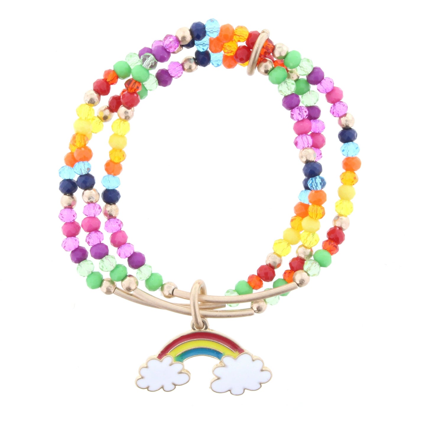 Girls Beaded Stretch Bracelet