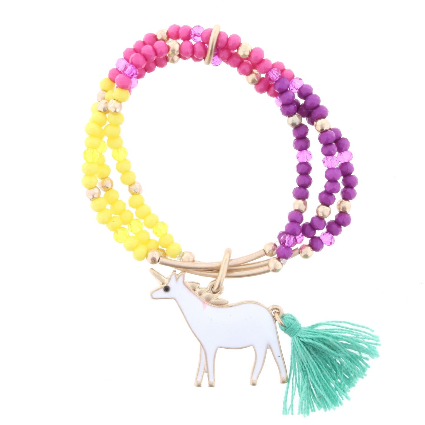 Girls Beaded Stretch Bracelet