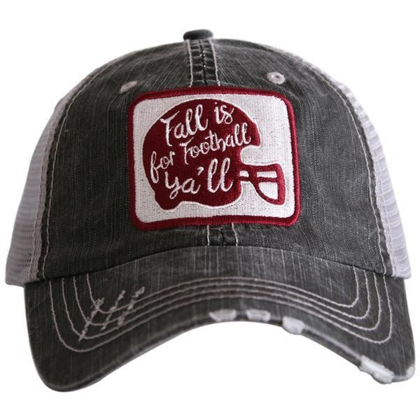 Fall is for Football Y'all Trucker Hat by Katydid