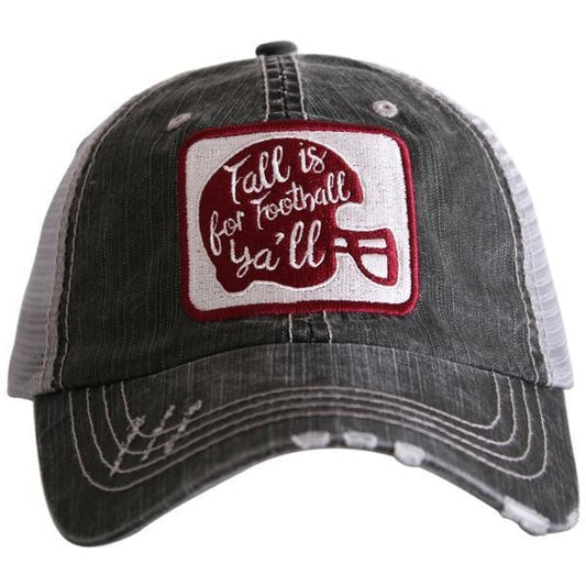 Fall is for Football Y'all Trucker Hat by Katydid