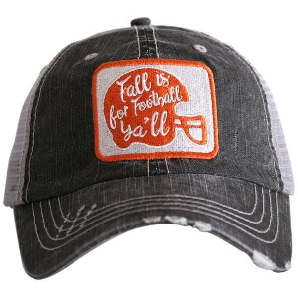 Fall is for Football Y'all Trucker Hat by Katydid
