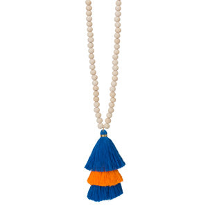 Fanfare Game Day Stacked Tassel Necklace