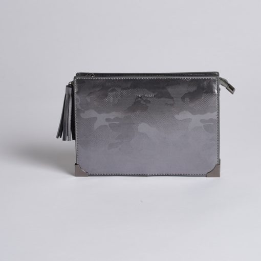 Renee Metallic Camo Clutch