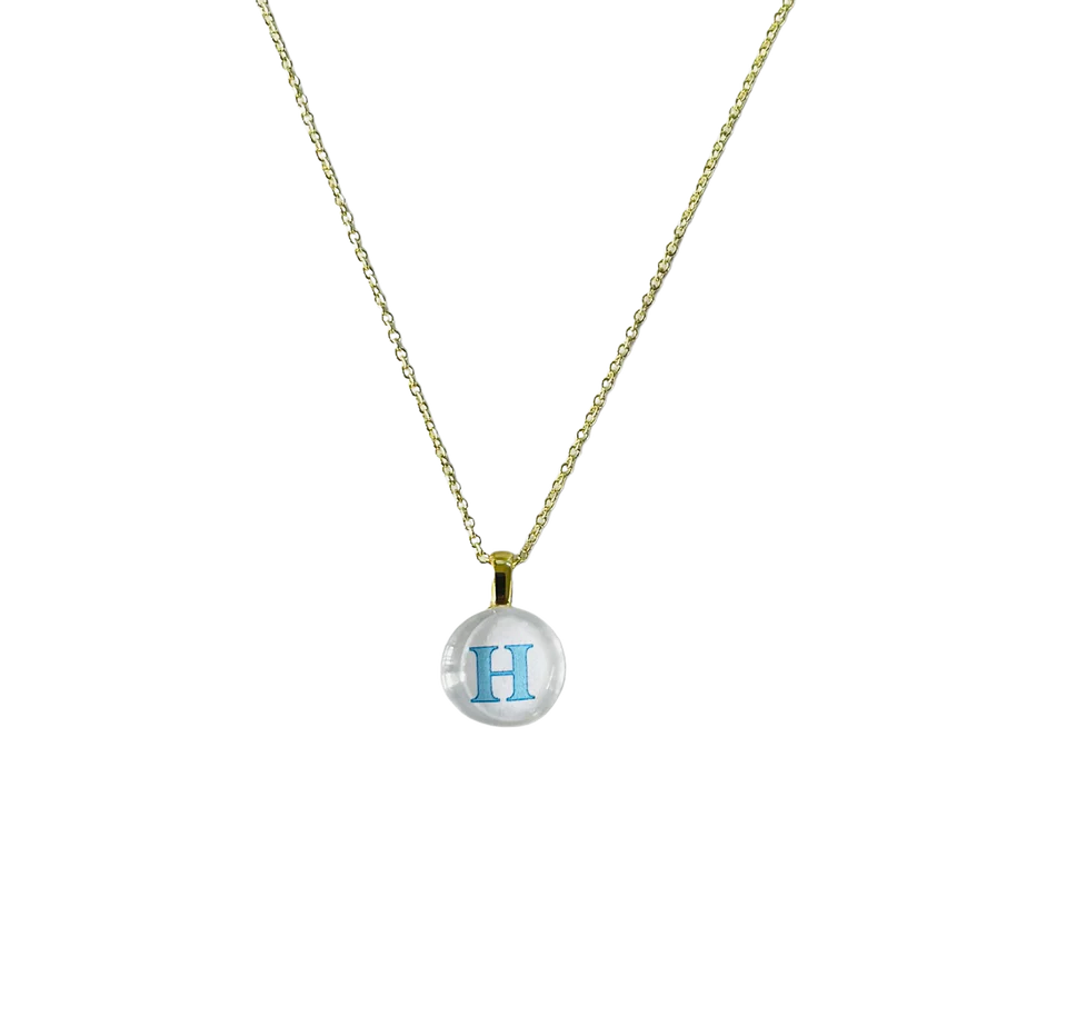 Mini Resin Monogram Necklace
