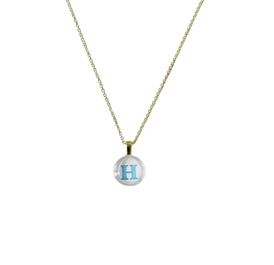 Mini Resin Monogram Necklace