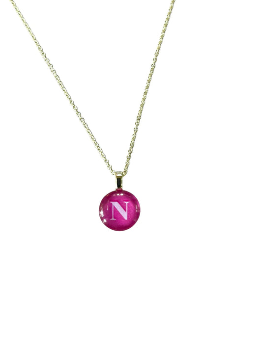 Mini Resin Monogram Necklace