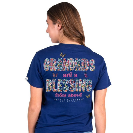 Grandkids T-Shirt by Simply Southern-Midnight
