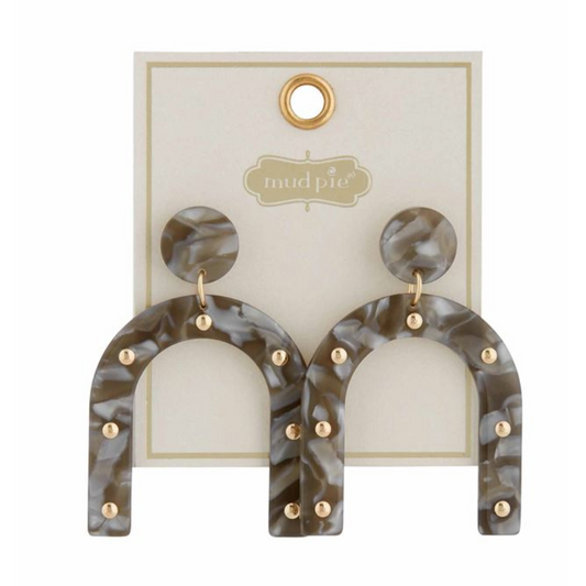 Studded Resin Earrings