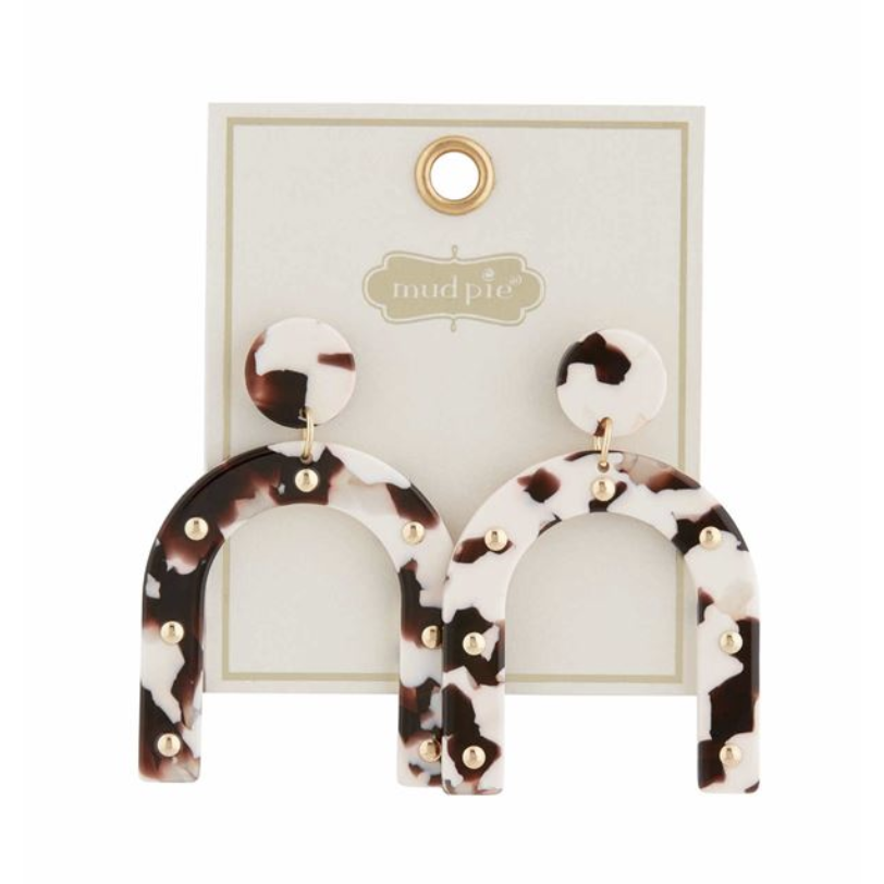 Studded Resin Earrings