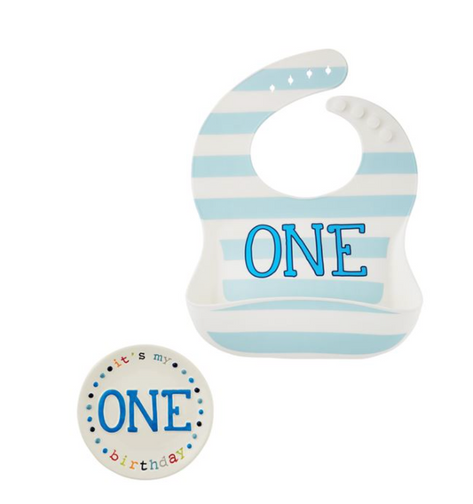 ONE Bib & Plate Set