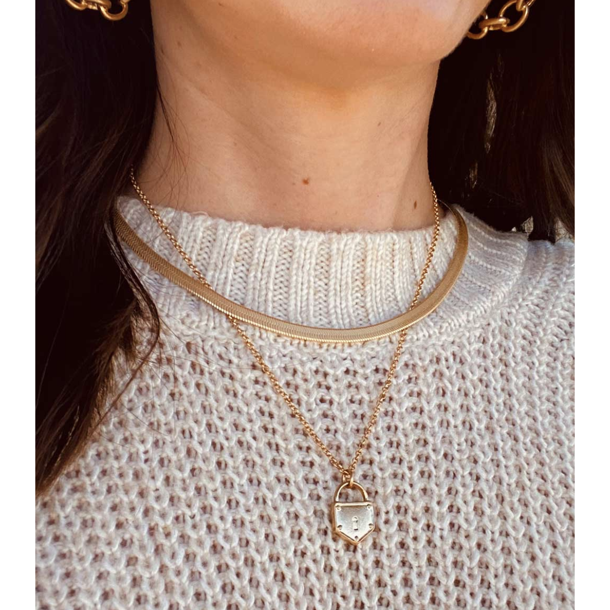 Piper Padlock Necklace
