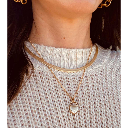 Piper Padlock Necklace