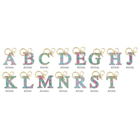 Lilly Pulitzer Initial Keychain