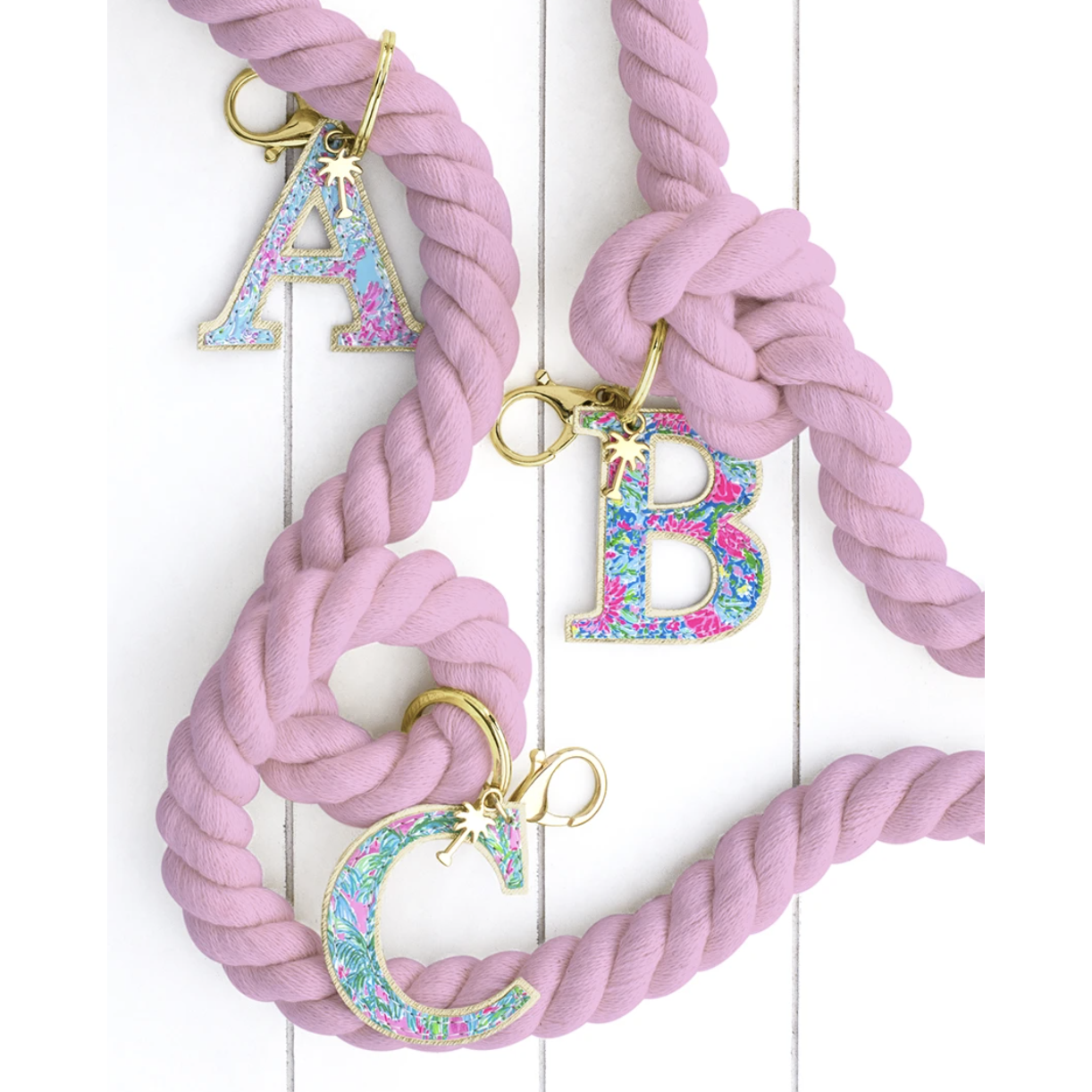 Lilly Pulitzer Initial Keychain – Riley Reigh / Mod Market