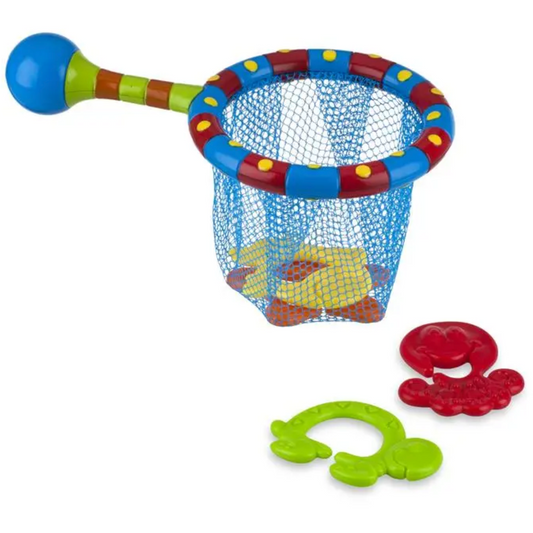 Nuby Splash N' Catch Bath Toy with 4 Catchable Sea Animals
