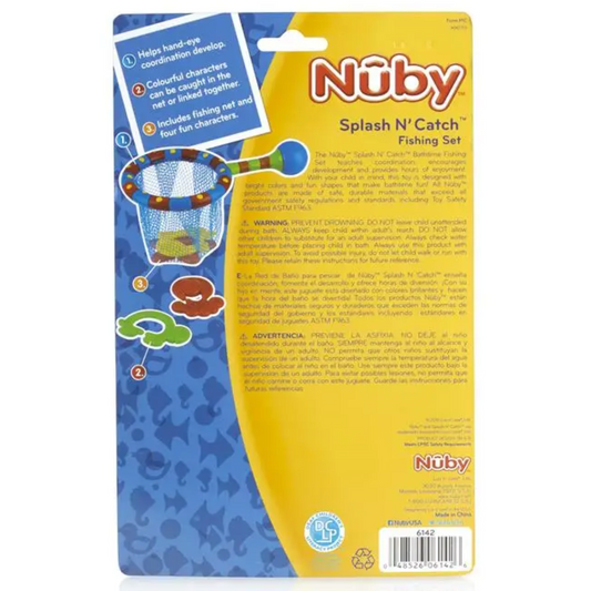 Nuby Splash N' Catch Bath Toy with 4 Catchable Sea Animals