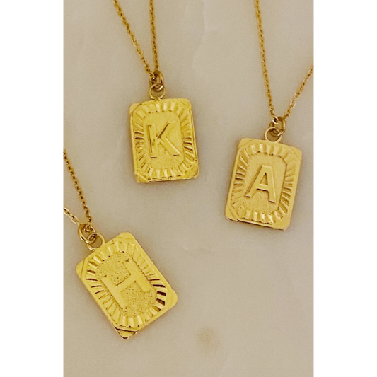 Art Deco Initial Necklaces