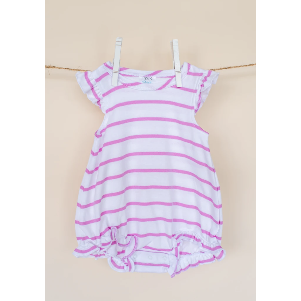 Striped Personalized Angel Sleeve Bubbles